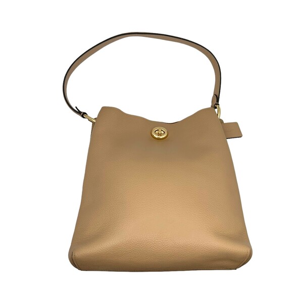 COACH Charlie Bucket Bag Sand Taupe Beige Everyday Classic Gold Hardware ($350) - Picture 12 of 14